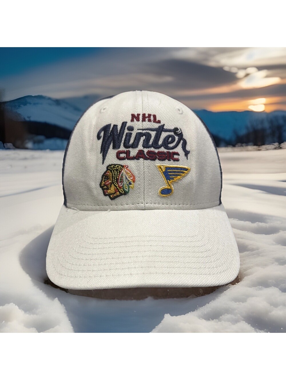 NHL Winter Classic St Louis Blues Vs Chicago Blackhawks Reebok Baseball Cap